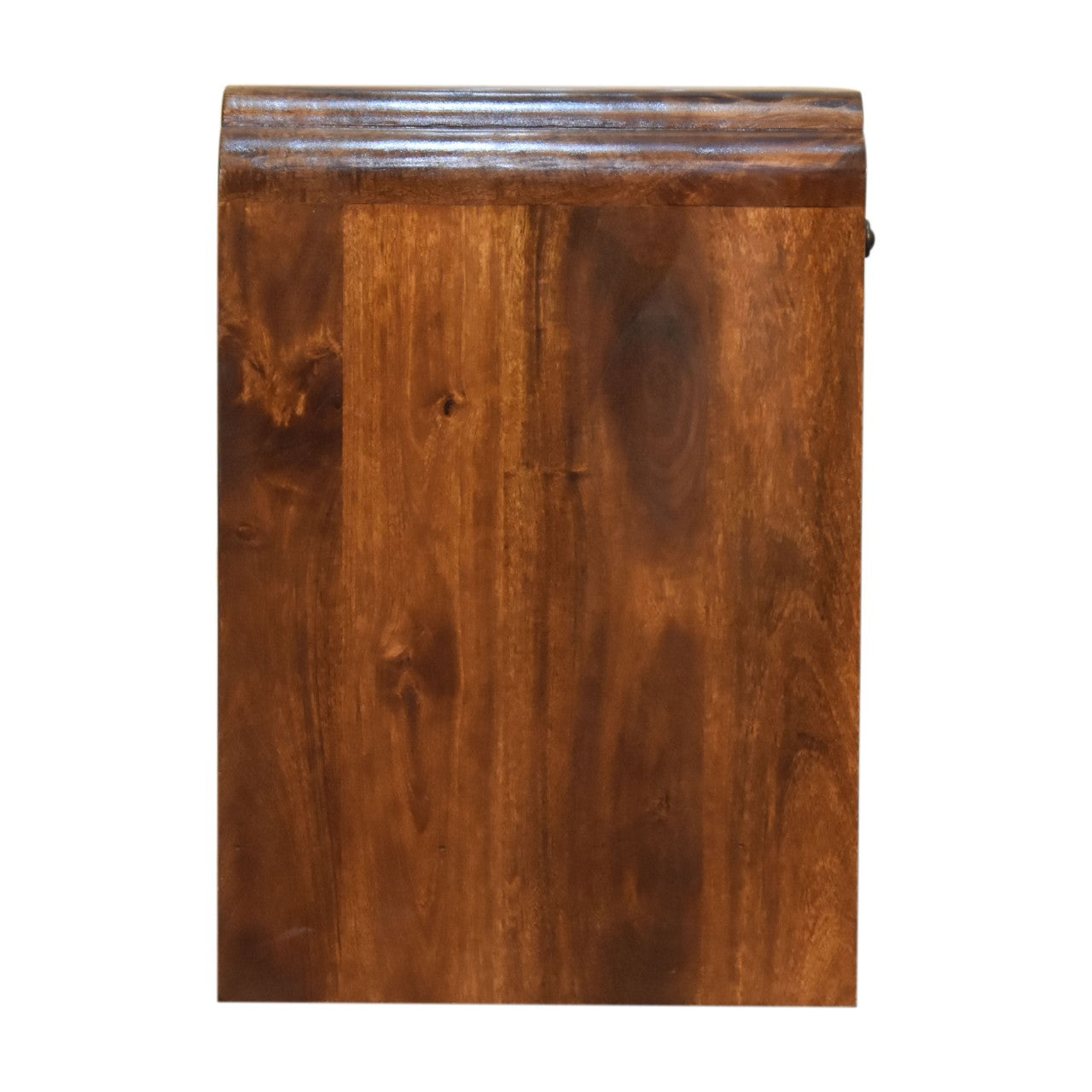 Newton Bedside, 1 Drawer Open Shelf, Solid Wood Dark Brown