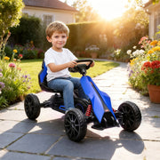 Pedal Go-Kart with Forward and Reverse Gears for Ages 3-8, Blue