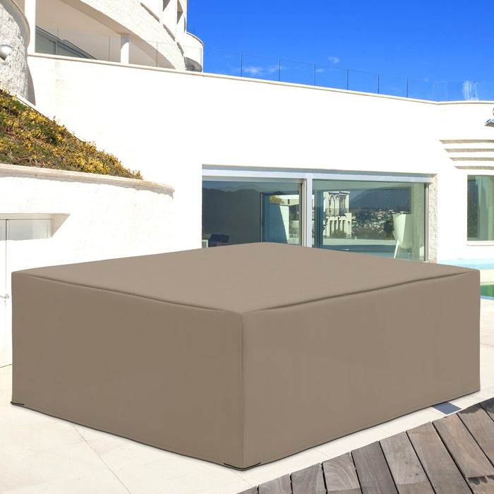 Patio Garden Furniture Dining Set Cover Waterproof Anti-UV - Beige 600D Oxford