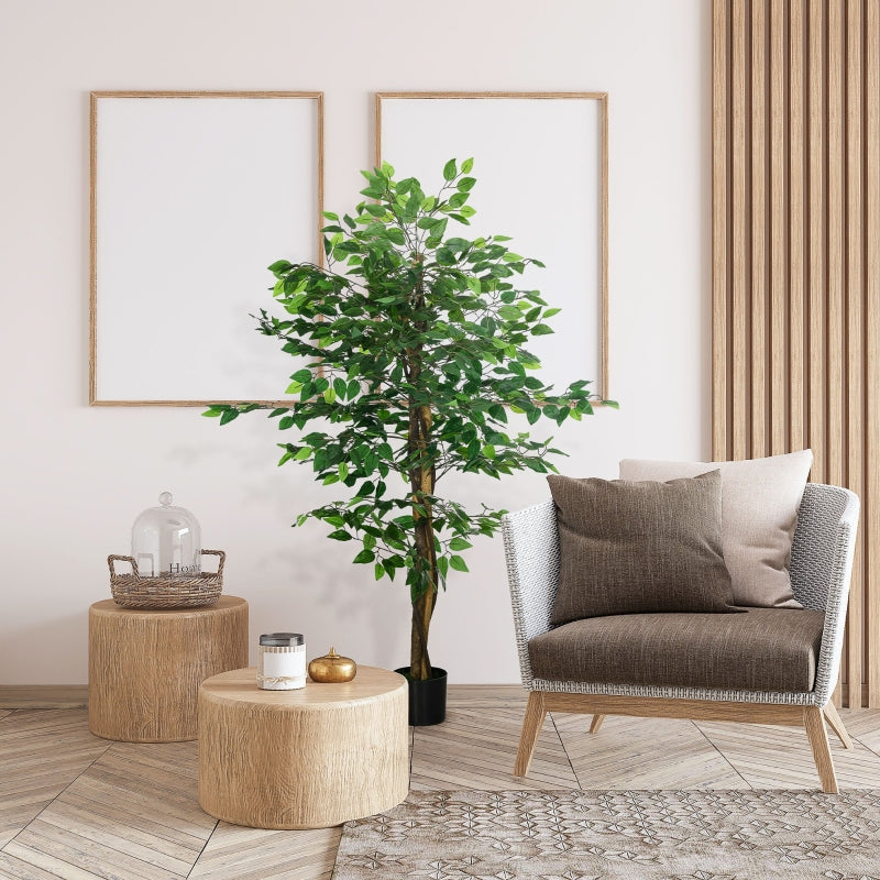 Ficus Tree Artificial Plant, Lifelike 150cm, Green