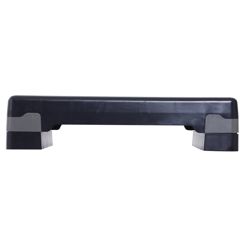 Step Board Aerobic, 2-Level Adjustable, Black Grey