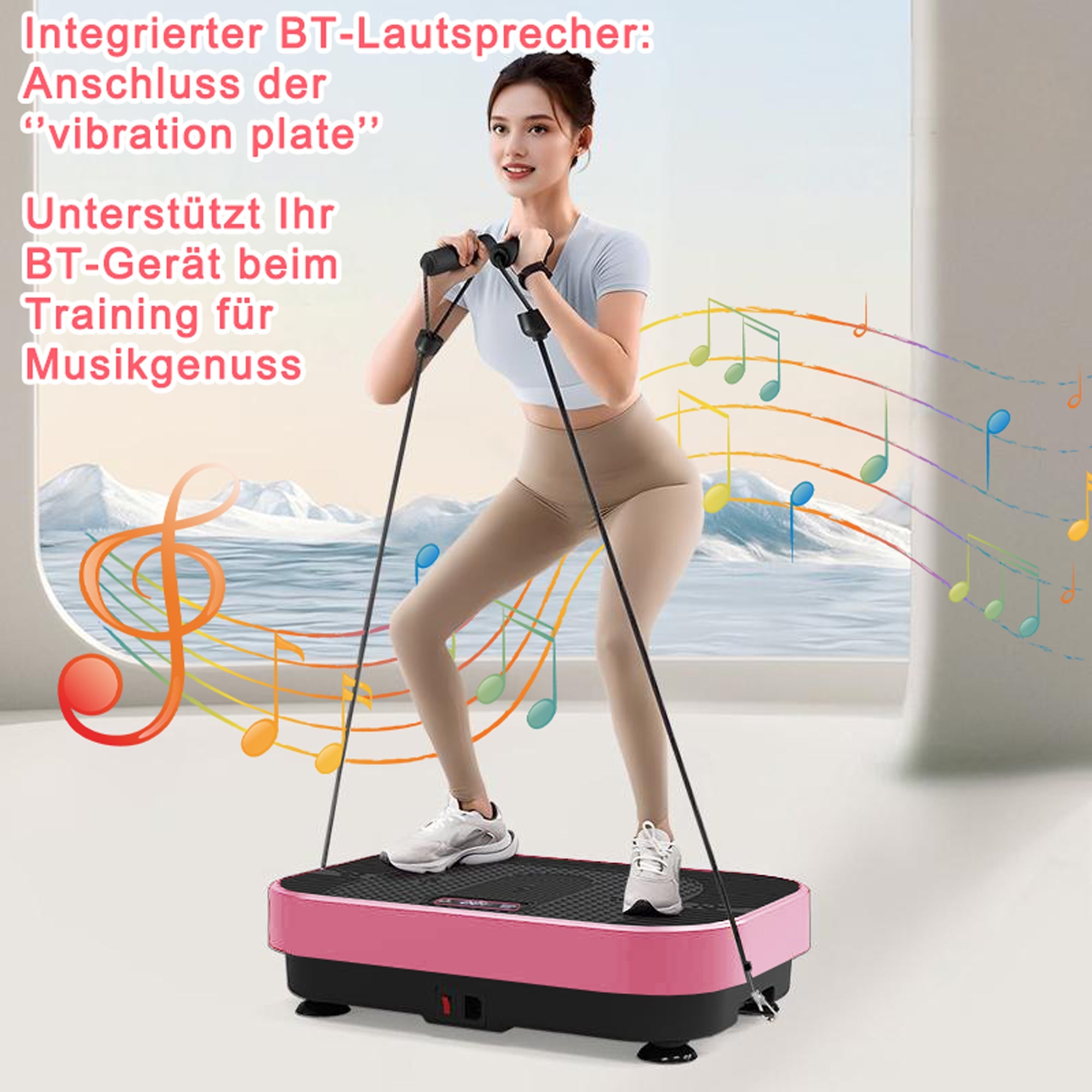 Vibration Plate Full Body Workout with BT Music