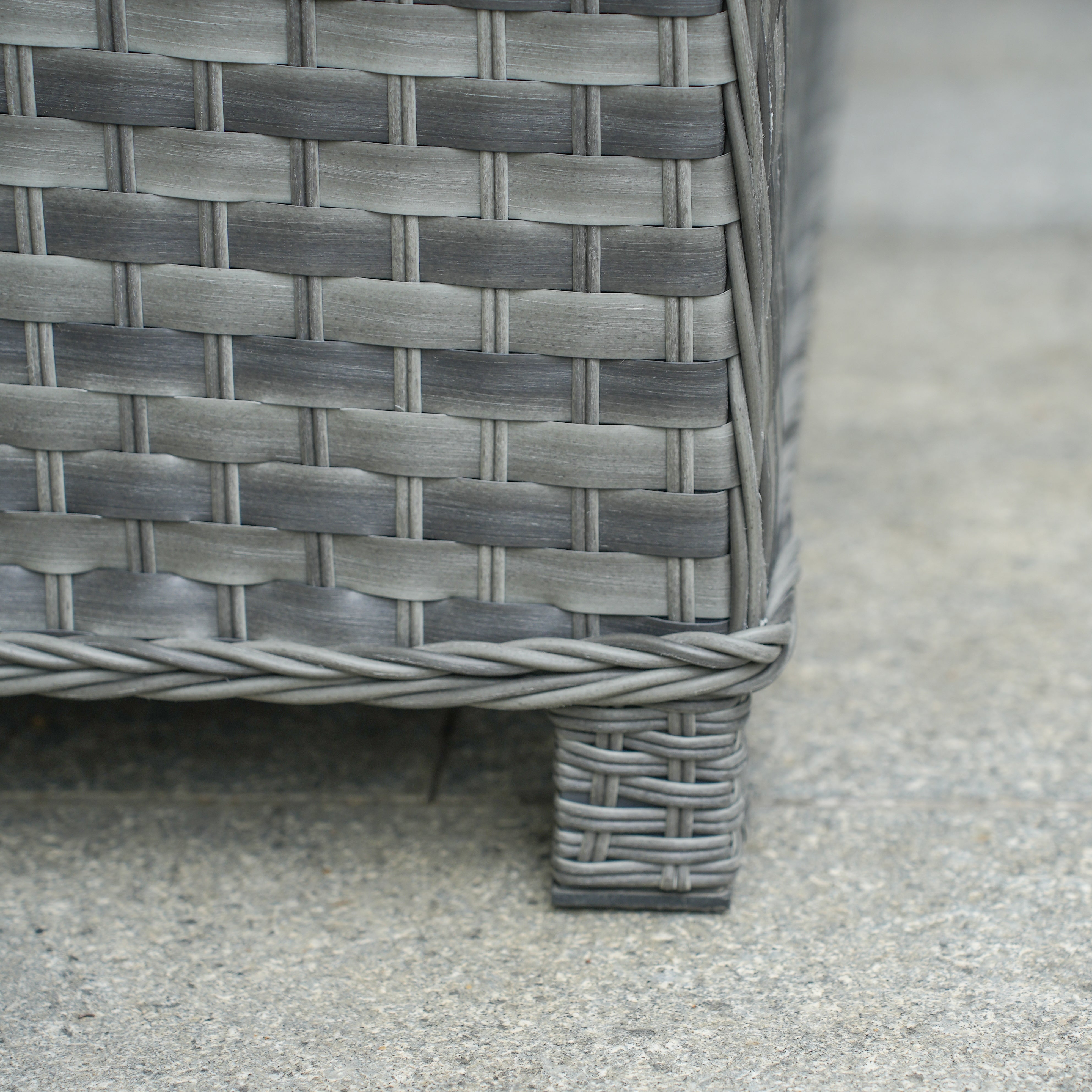 Ravenna - Corner Sofa Set with Rectangular Table (Grey)