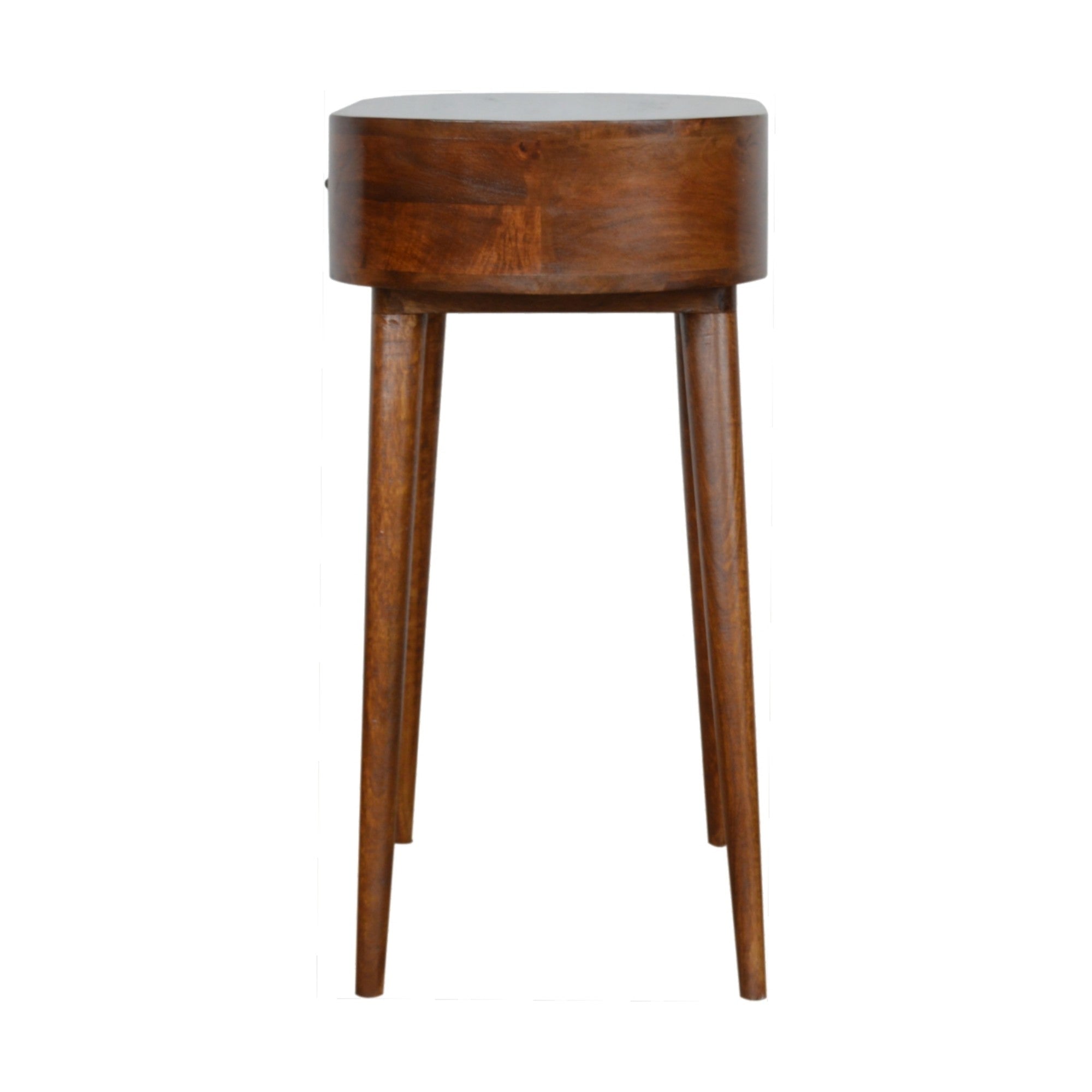 Albion Console, 1 Drawer, Solid Wood Dark Brown