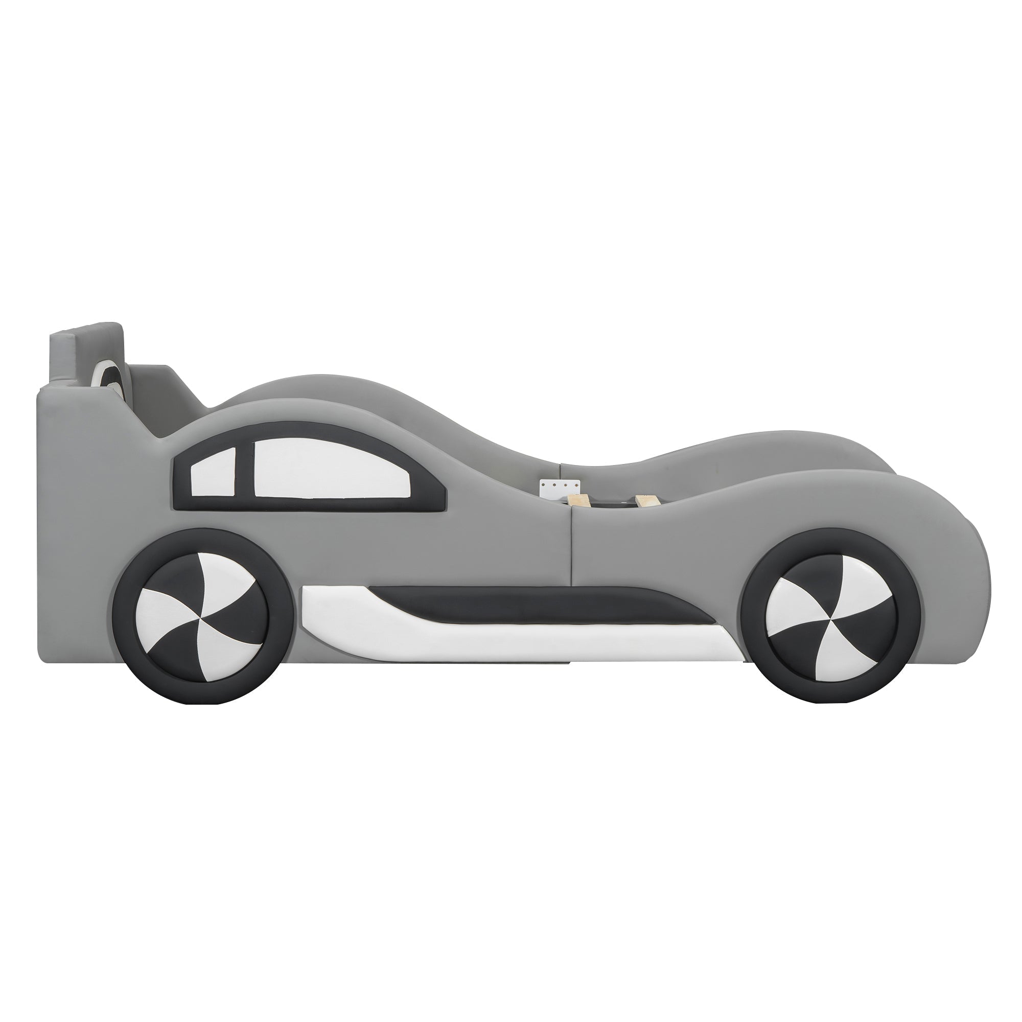 Car Bed 90x200cm Under-Bed Storage - Grey