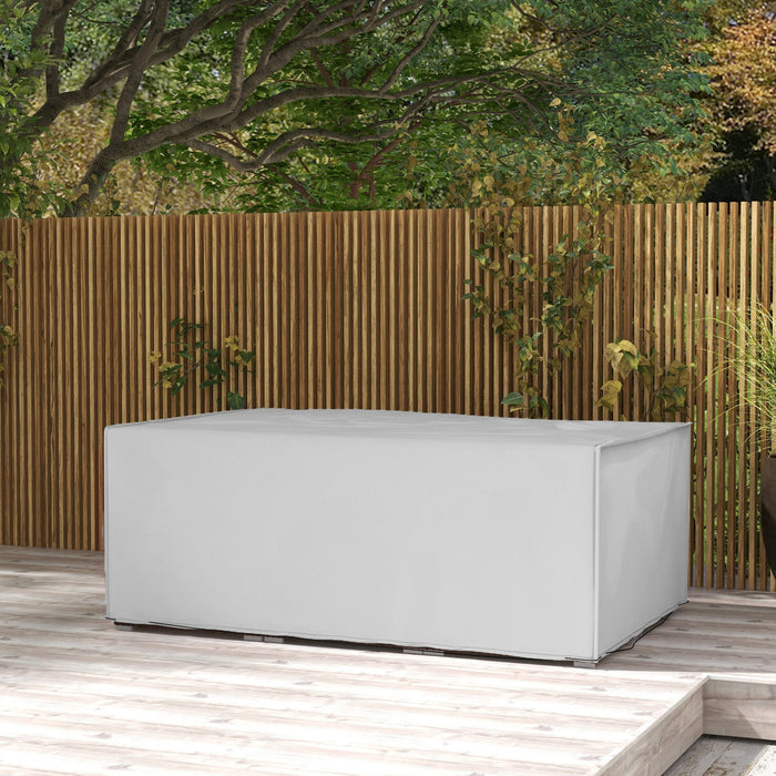 Outdoor Garden Furniture Cover Waterproof Anti-UV 600D Oxford Fabric Grey