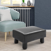 Chesterfield Stool/Bench 40x30x24cm, Faux Leather Black