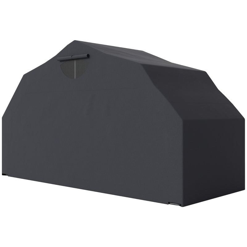 Motorcycle Cover, Foldable Outdoor Waterproof Winterproof XXL 345cm x 135cm x 191cm, Black