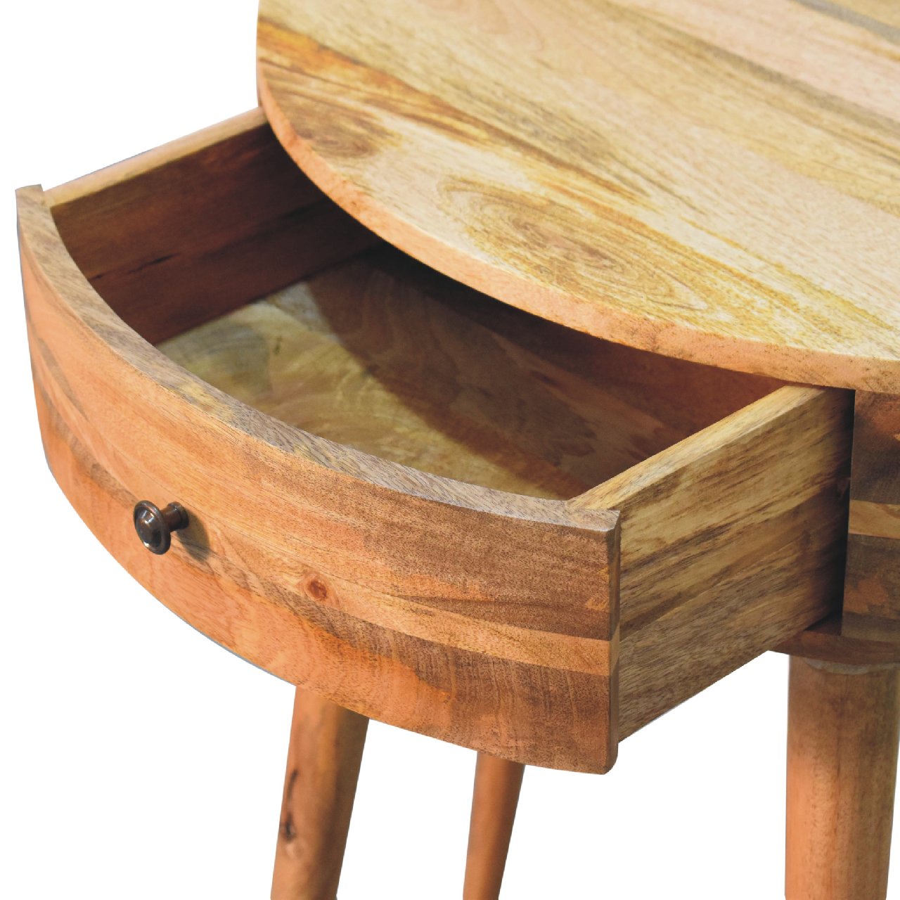 Odyssey Console Table, Solid Mango Wood, Oak-ish Finish