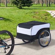Handcart foldable, 40 kg load capacity, for garden and transport, white and black steel and oxford