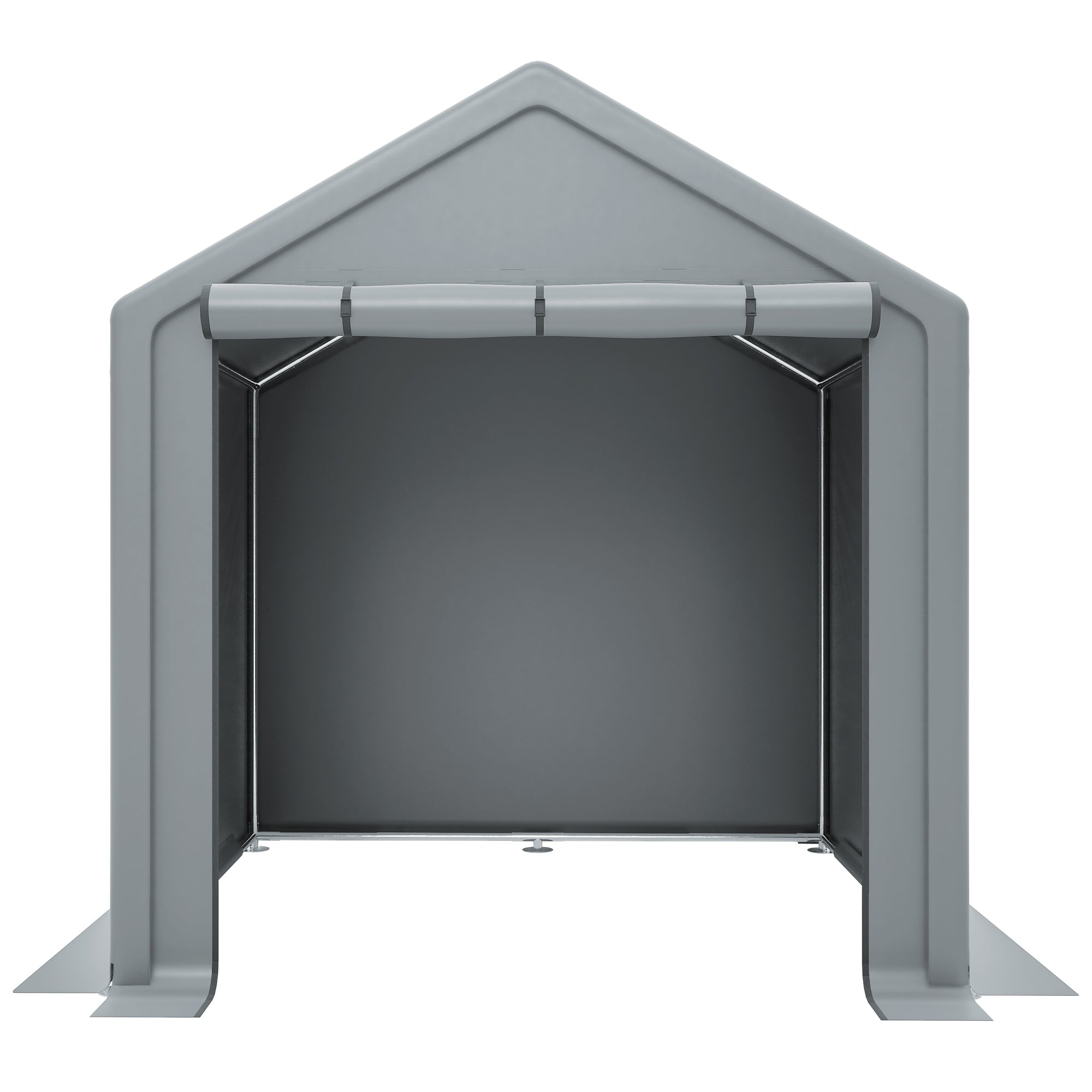 Garden Shed 190x170x200cm Storage Garage for Bicycles Tools - Dark Grey
