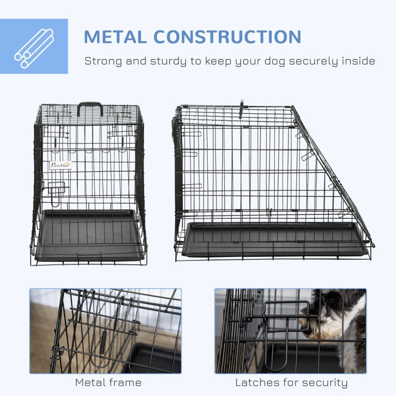 Trapeze Collapsible Dog Travel Box Cage with Removable Tray