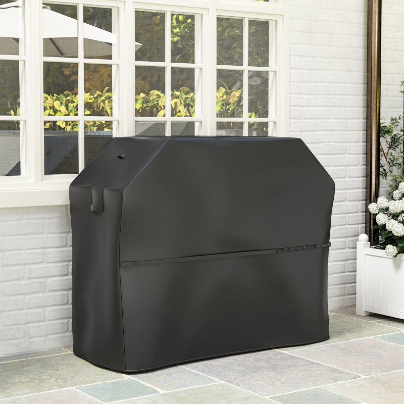 Grill Cover Weatherproof Gas BBQ Cover 600D Oxford Black