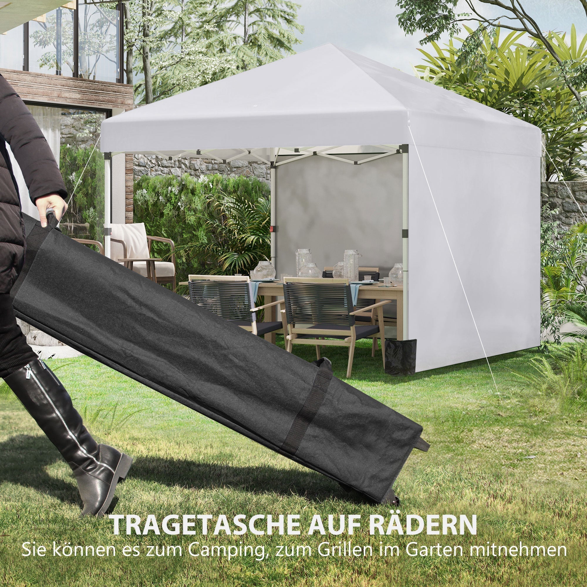 Sandbag for Garden Pavilion Stable Protection Steel White