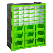 DURHAND Sorting Box with 39 Compartments, L38xW16xH47.5cm, Green