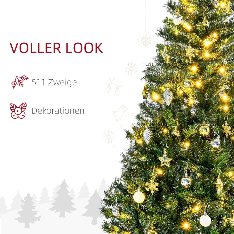 Christmas Tree Artificial, Decorations Included, Green