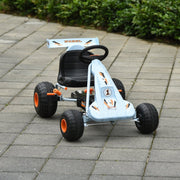 Pedal Go-Kart, adjustable seat, 97x66x59cm, steel, light blue