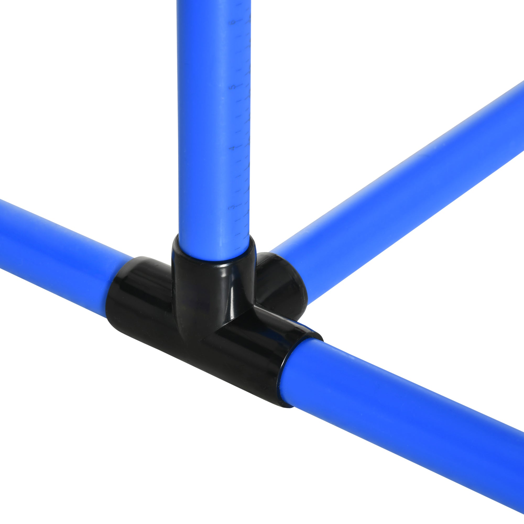 Agility Set for Dogs, 4-Piece, Height-Adjustable Plastic, Blue