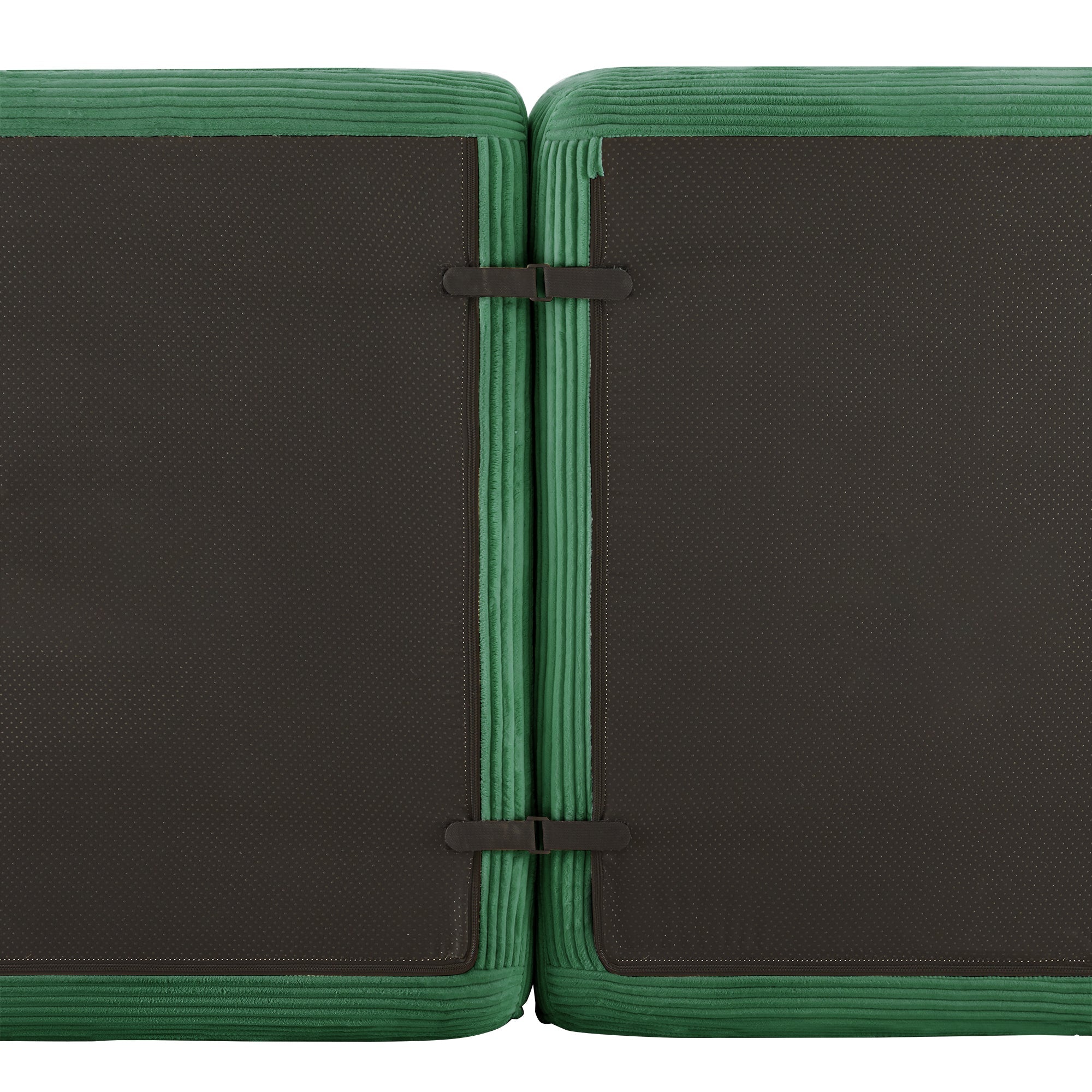 Cloud Modular Sofa L-Shape 3-Seater Ottoman - Corduroy Green