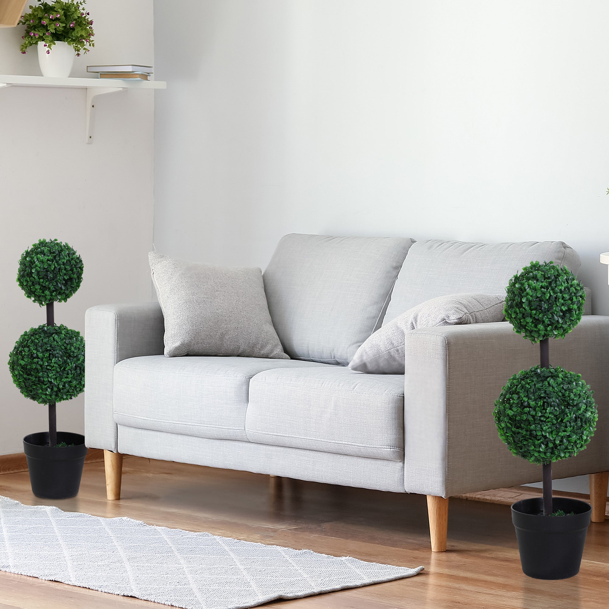 Artificial Plants, Set of 2, 67 cm, Plastic