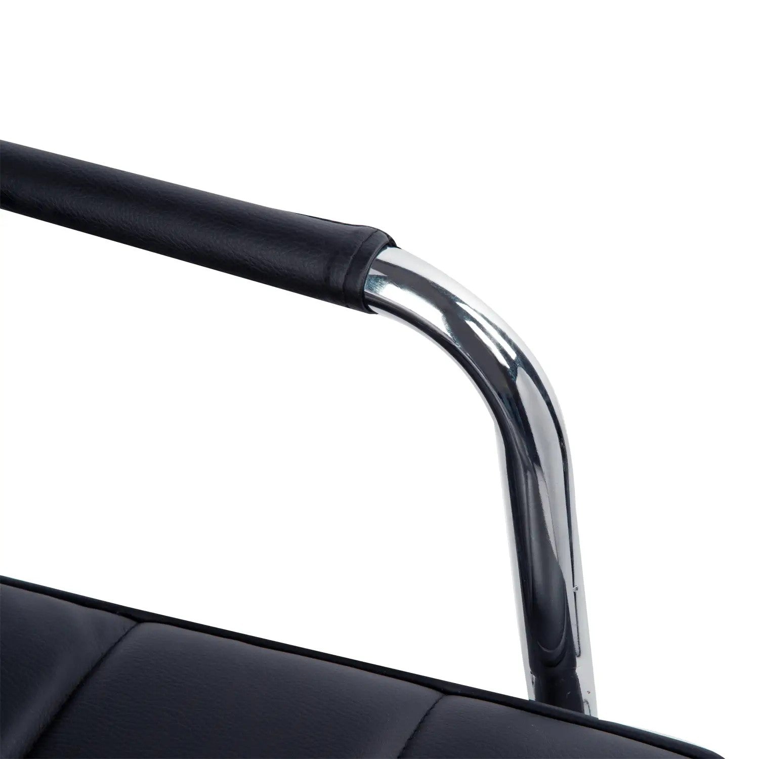 Ergonomischer Bürostuhl, höhenverstellbar mit Armlehnen, Büro & Home, Schwarz