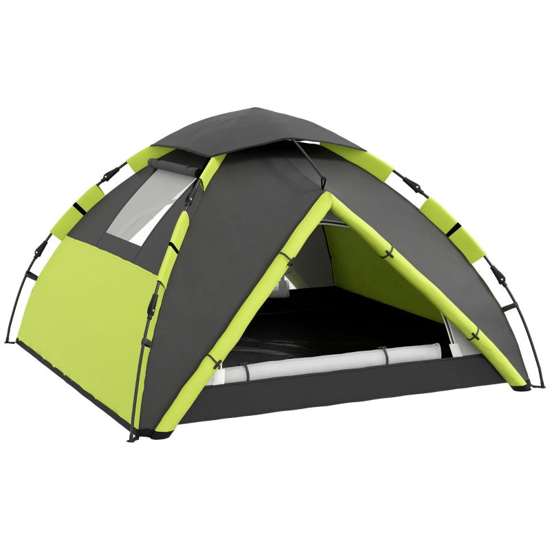 Camping Tent Two-Man One Room with Accessories Green