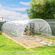 Gewächshausfolie, 6x10m Wasserdicht UV-Schutz, Transparent Kunststoff