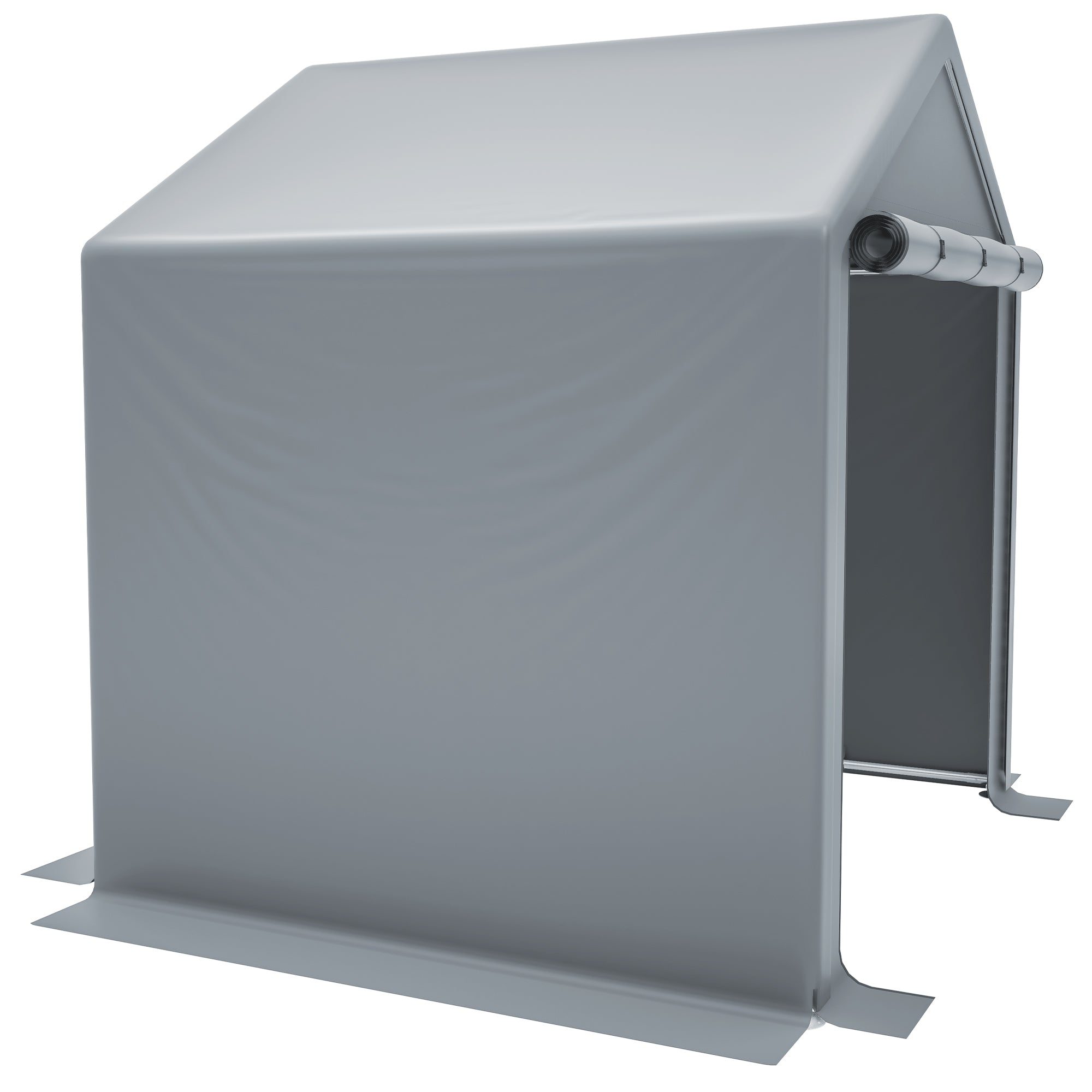 Tool Shed 190x170x200cm, Bicycle Garage, Storage Tent, Dark Gray