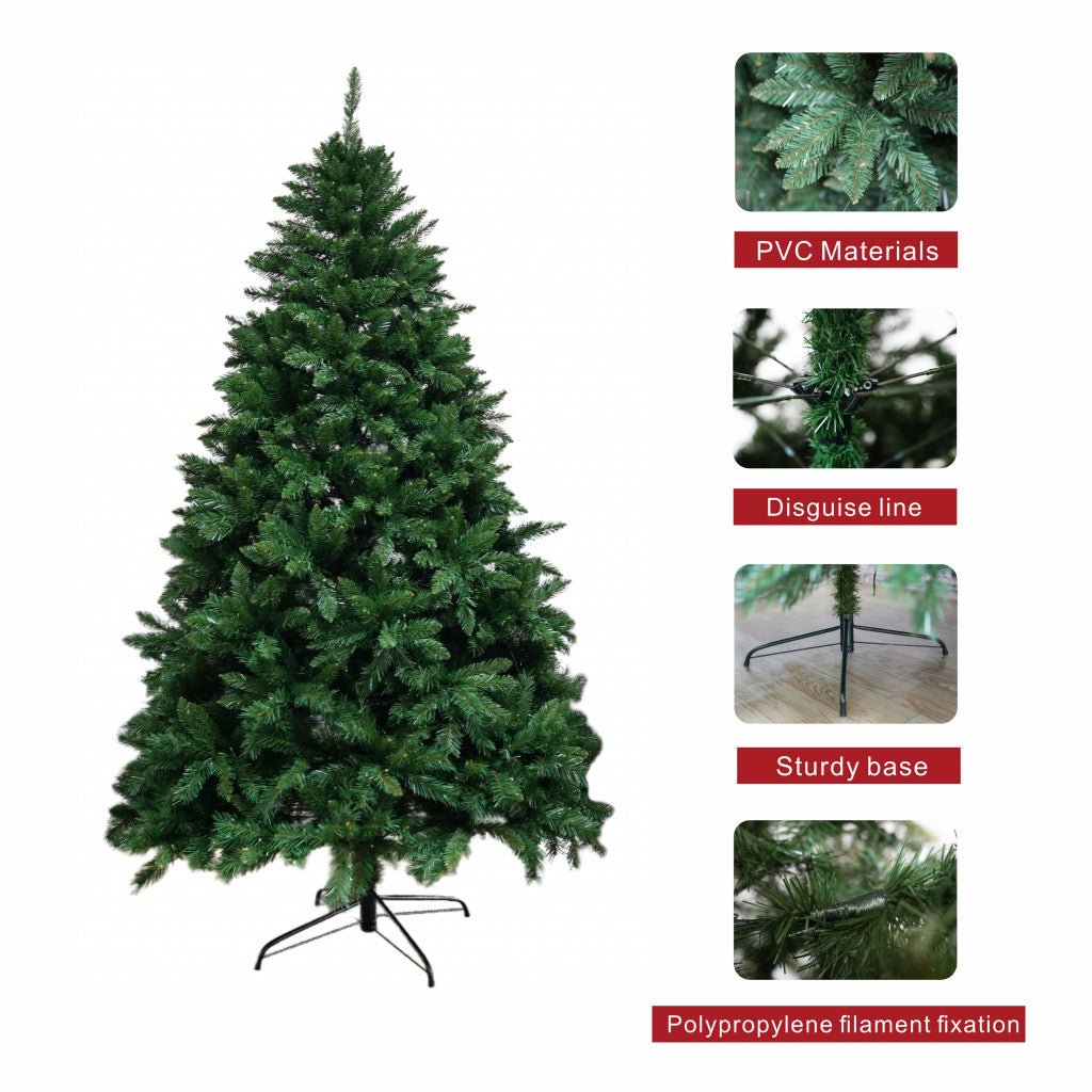 6ft Evergreen Fir Artificial Christmas Tree - Rathwood Store
