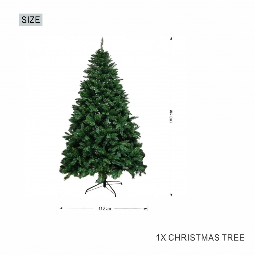 6ft Evergreen Fir Artificial Christmas Tree - Rathwood Store