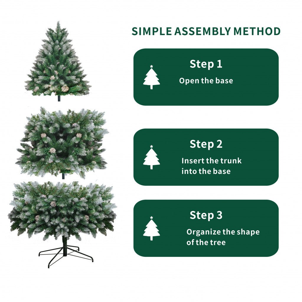 6ft Frosted Pinecone Christmas Tree - Rathwood Store