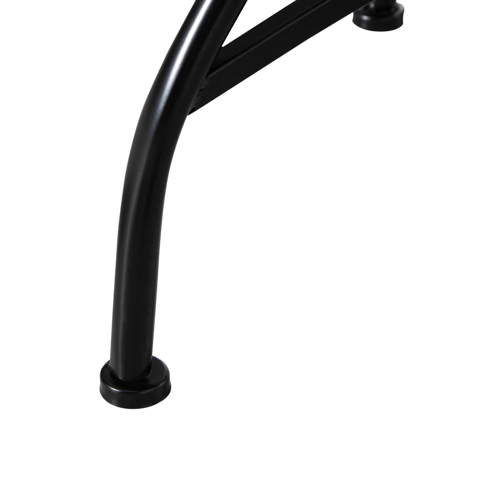 3 Piece Garden Bistro Set, Mosaic Tile Top, 2 Folding Chairs, Metal Frame, Black