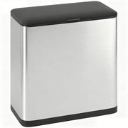 8L Hanging Kitchen Bin with Lid and Removable Inner Bucket, Stainless Steel