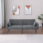 Convertible Sofa Bed, Folding Futon Sleeper, Adjustable Backrest, Small Spaces