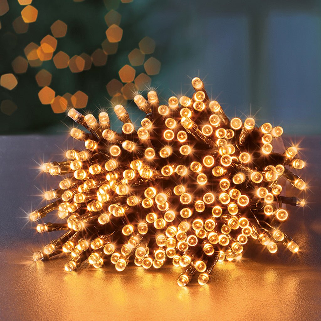 720 Multi Action LED Supabrights Christmas Lights with Timer - Vintage Gold - Rathwood Store