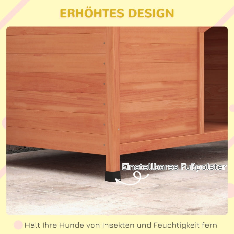Doghouse XXL Wooden 100x65.5x68cm - Orange