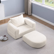 Komprimiertes klappbares Schlafsofa, umwandelbarer Schlafsessel/Futon, Moderner Stoff