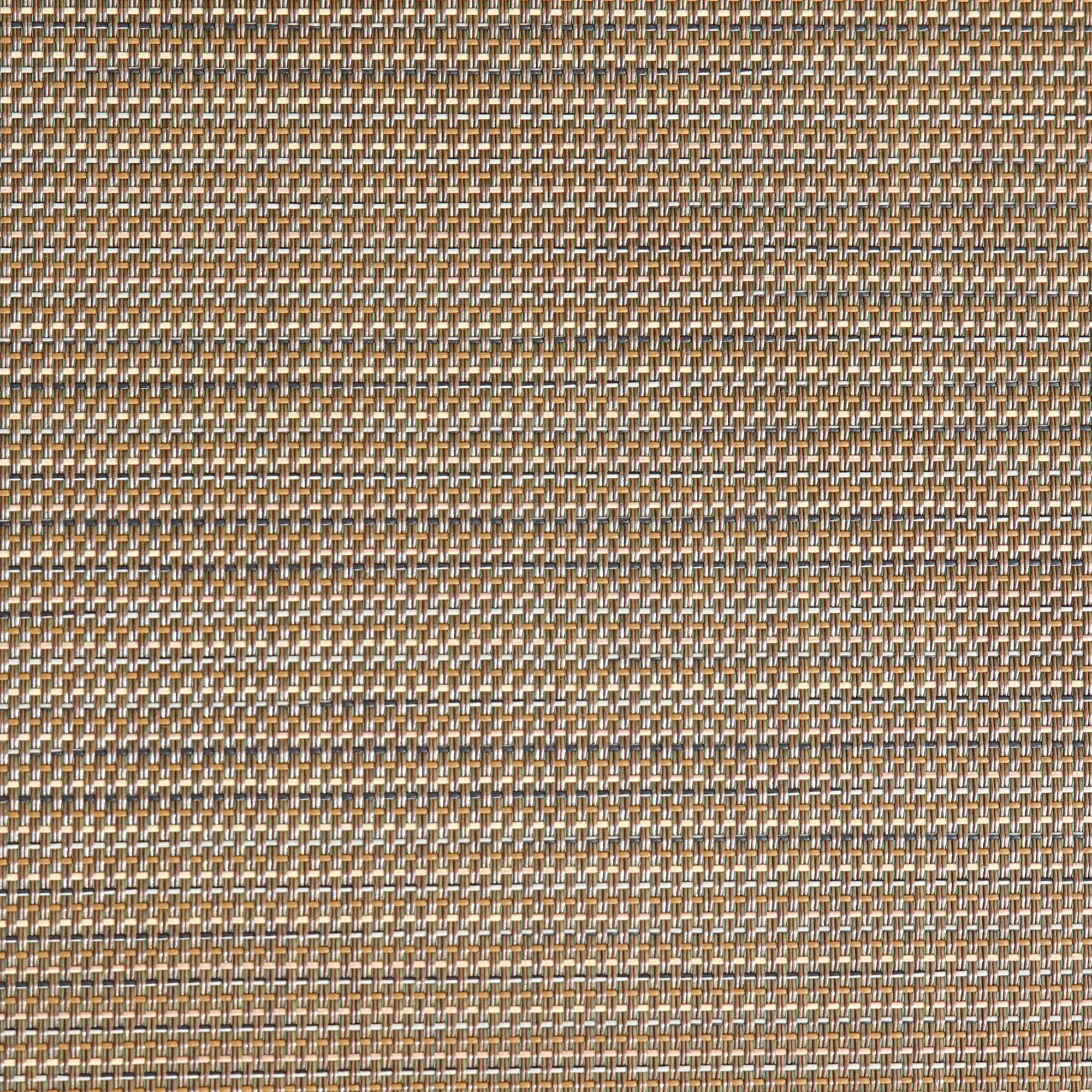 3 Pieces Outdoor Bistro Set, Stackable Armchairs, Mesh Fabric/SPC Table, Brown