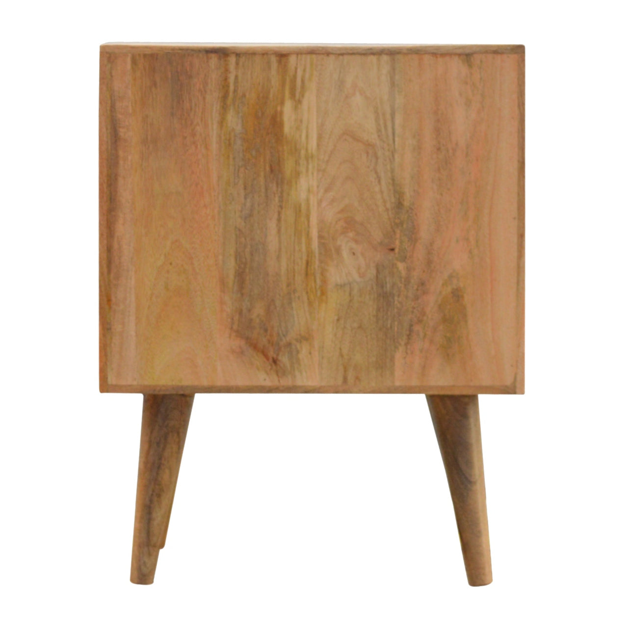 Lille 2 Drawer Bedside, Solid Wood Brown