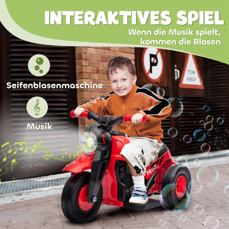 Children's Electric Motorcycle with 6V Battery and Music for Ages 2-5