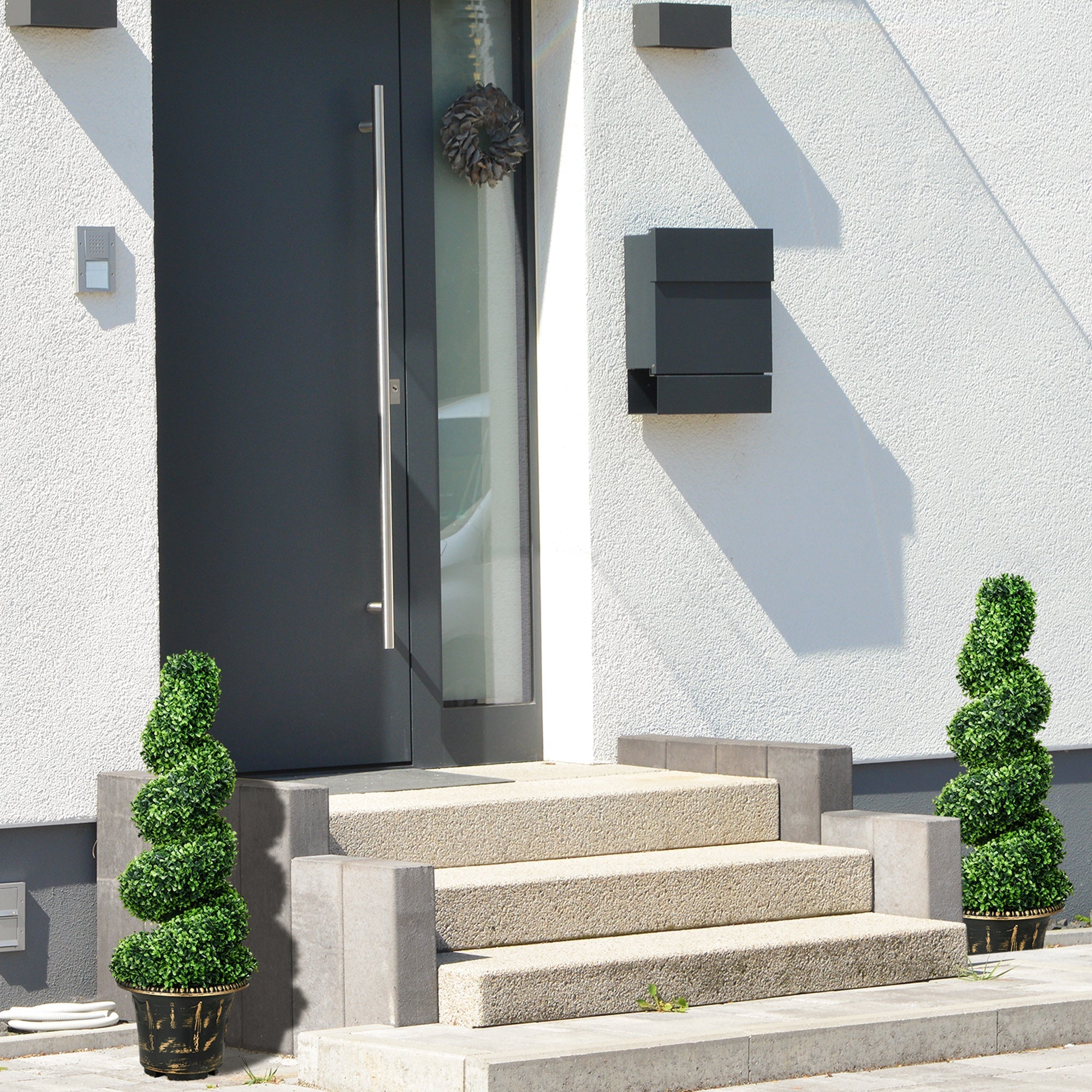 Artificial Plants, Boxwood Houseplant 90 cm UV-resistant, Green