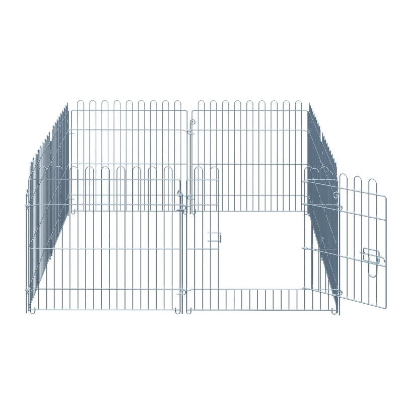 Freilaufgehege, 8-teiliger Welpenlaufstall B63 x H60 cm