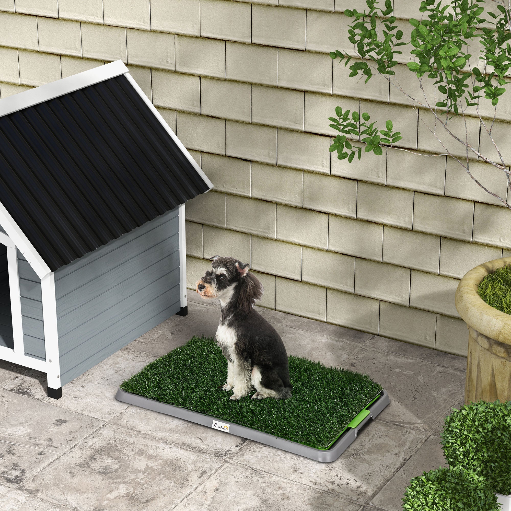 Dog Toilet, 2 Grass Mats, Potty Training, Indoor Outdoor, Green