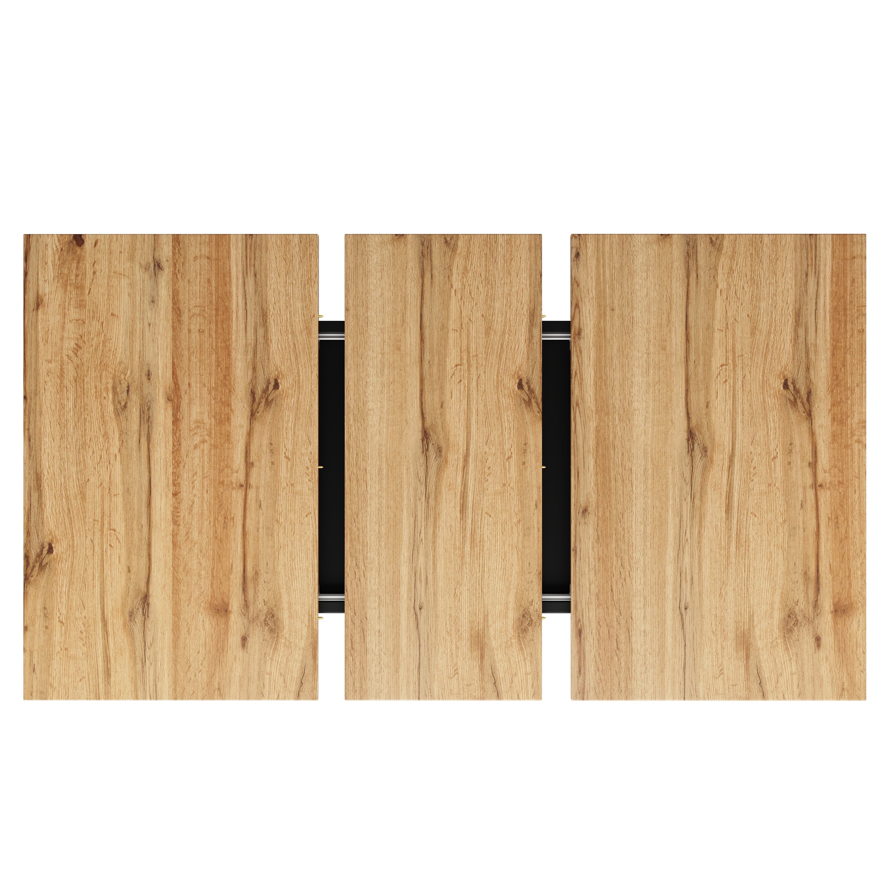 Telescopic Dining Table Extendable 118-157cm - Wood Color