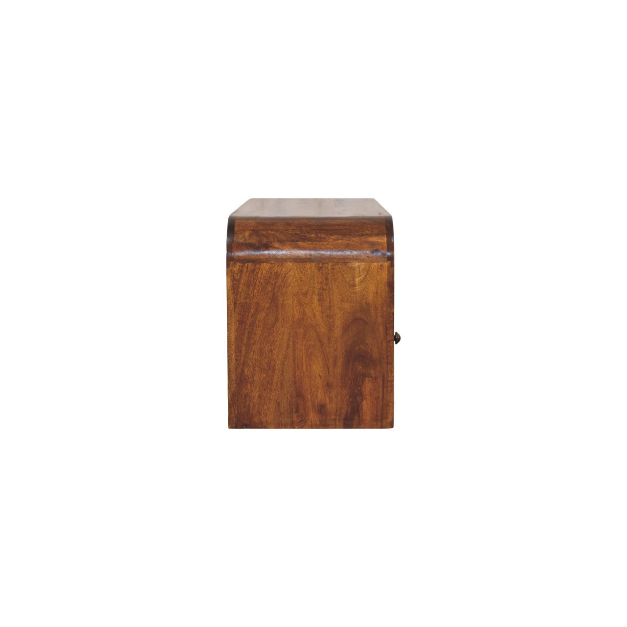 Darcy 3 Drawer Open Shelf Media Unit, Chestnut