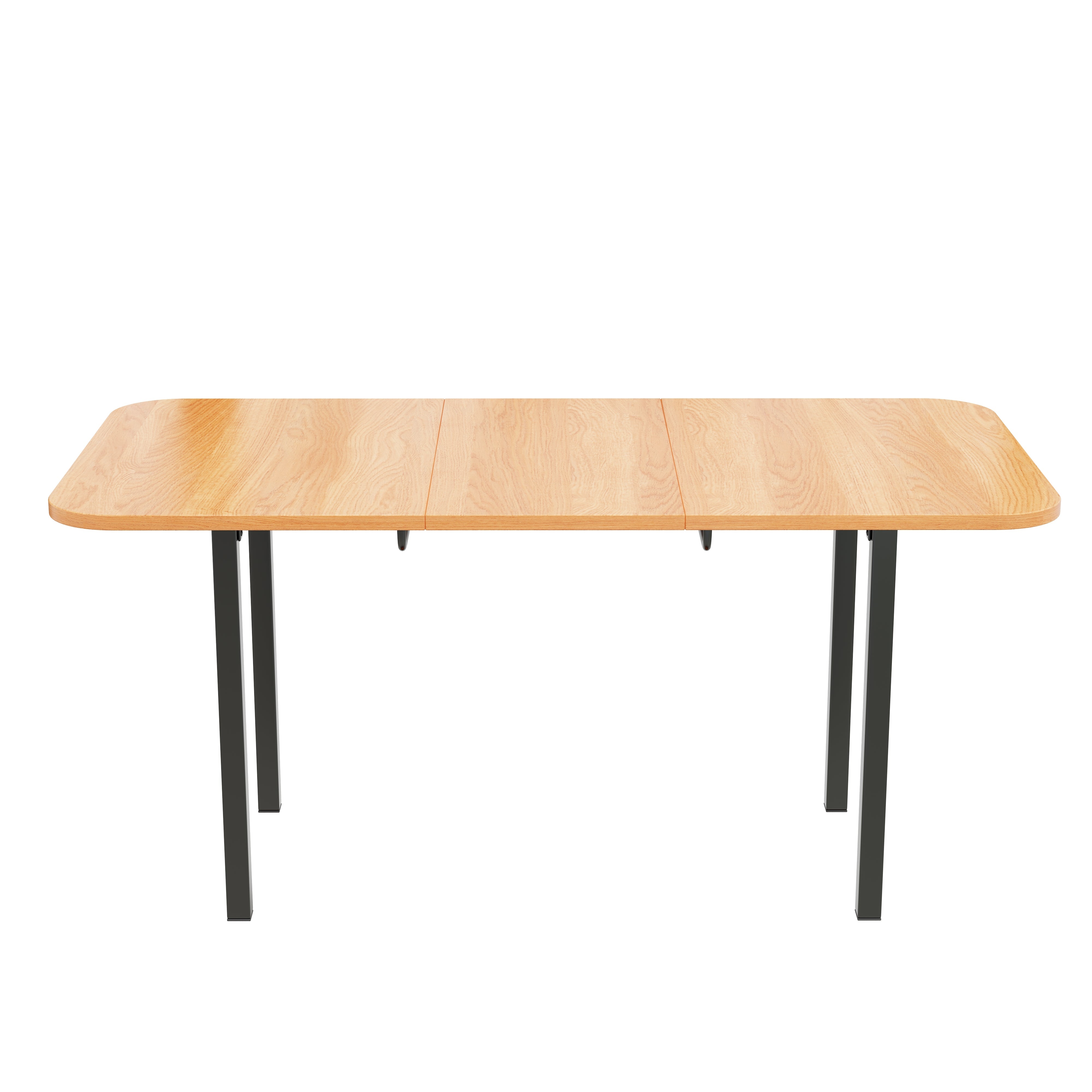 Classic Dining Table Extendable 120-160 cm 4-6 Seater - Natural Wood Finish