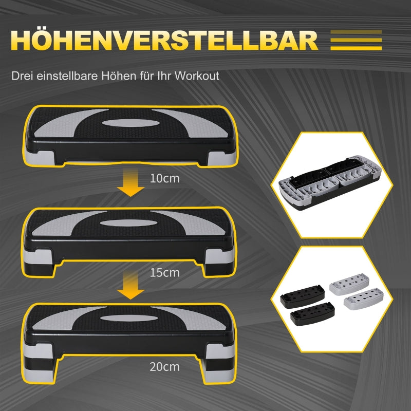 Step Board Aerobic Stepper, höhenverstellbar, Fitness, 80x31 cm