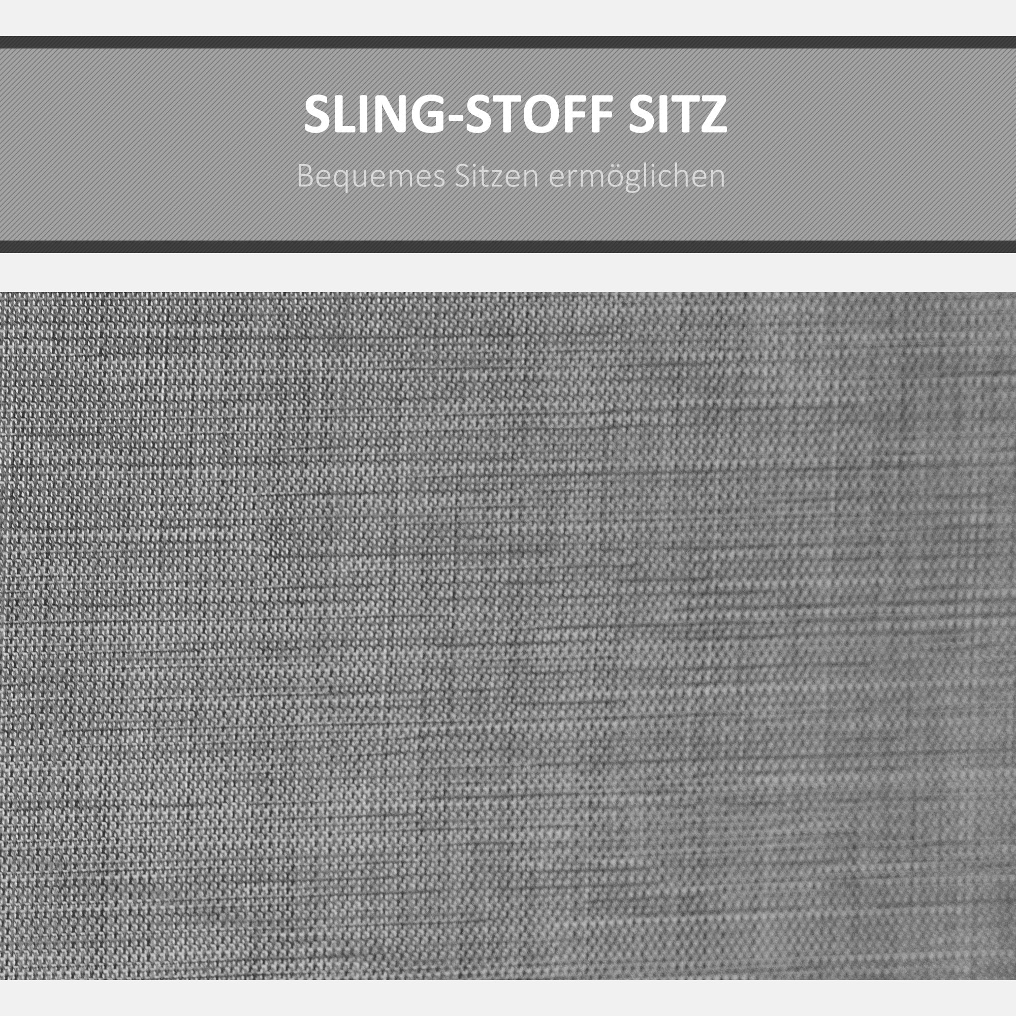 Hollywood Swing 3-Seater Garden Sunshade Storage Aluminum, Grey