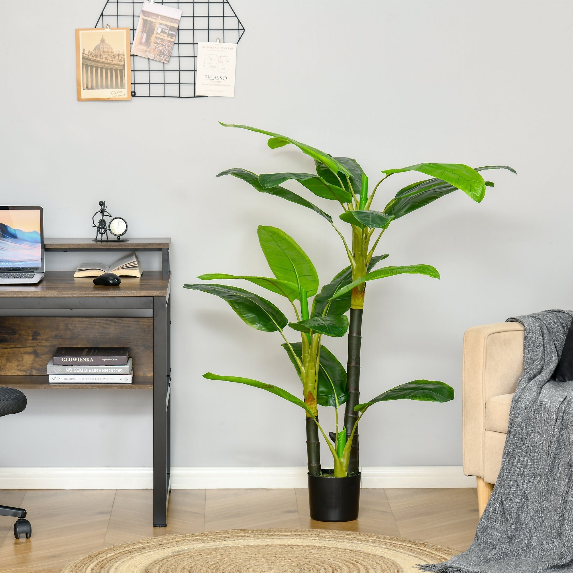 Artificial Banana Tree, 150 cm, Indoor & Outdoor, Plastic