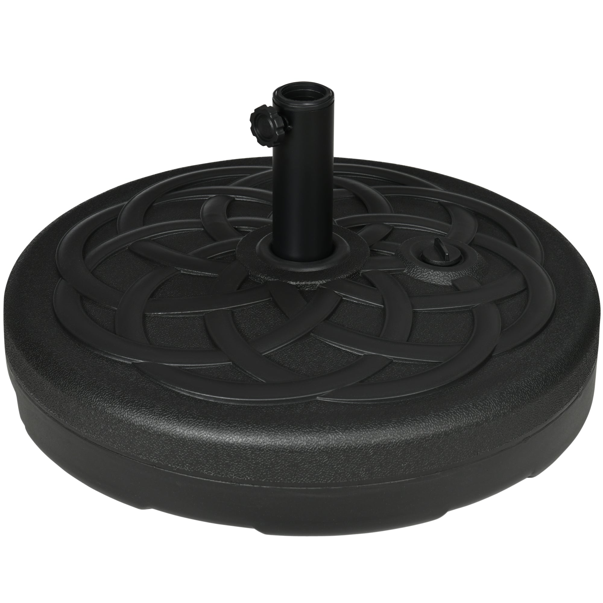 Parasol Base Round Fillable up to 35kg Stand Ø38/48mm Black